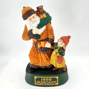 Grandeur Noel Santa Around the World 1884 Hungary Figurine 9.5" Ceramic